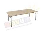 Potrójny aluminiowy stół LT3 o wysokości 59 cm