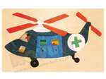 Helikopter ratunkowy - puzzle dwuwarstwowe