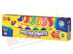 Farby plakatowe - 12 kolorów - 20 ml + 1 kolor gratis