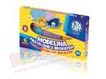 Modelina pastelowa z brokatem 6 kolorów