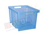 Pojemnik transparentny Euro Box niebieski