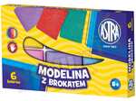 Modelina 6 kolorów z brokatem