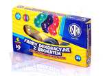 Farby dekoracyjne Astra z brokatem 6 kolorów - 10 ml