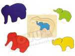 Słonik - puzzle pięciowarstwowe