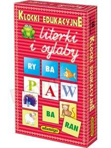 Klocki litery i sylaby
