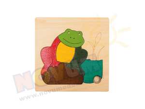 Żaba - puzzle trójwarstwowe