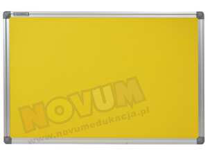 Tablica korkowa w aluminiowej ramie 100 x 150 cm - żółta