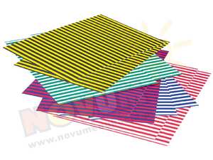 Karton w paski dwustronny 25 x 35 cm