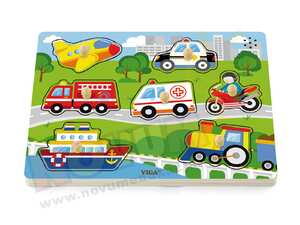 Puzzle z dźwiekiem Transport