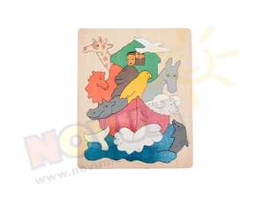 Zwariowana Arka - puzzle dwuwarstwowe