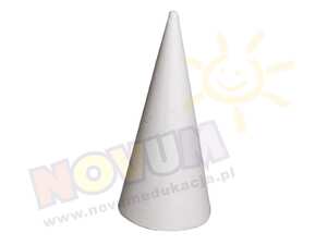 Stożek styropianowy 12/28 cm