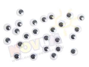Oczy samoprzylepne 15 mm - Oczy Arlekina