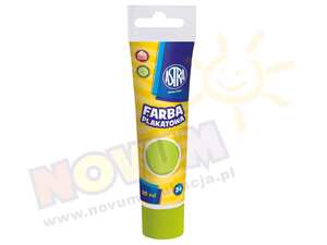Farby plakatowe w tubach 30 ml - jasnozielona