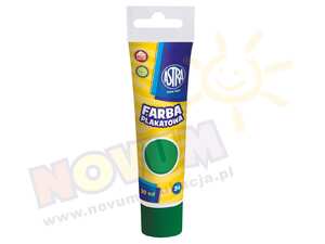 Farby plakatowe w tubach 30 ml - ciemnozielona