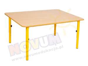 Stolik przedszkolny reg. 40-59 blat bukowy