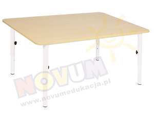 Stolik przedszkolny reg. 59-76 blat klonowy