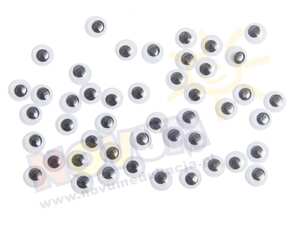 Oczy samoprzylepne 10 mm - Oczy Bazyliszka