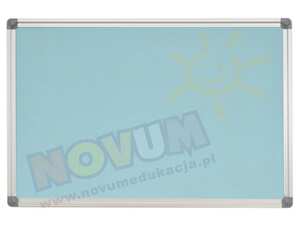 Tablica korkowa w aluminiowej ramie 100 x 200 cm - błękitna